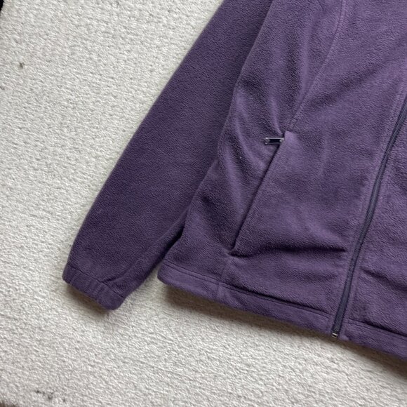 Columbia Benton Springs Full Zip Polar Fleece Jacket Wom Large Purple Outdoor - Picture 2 of 11